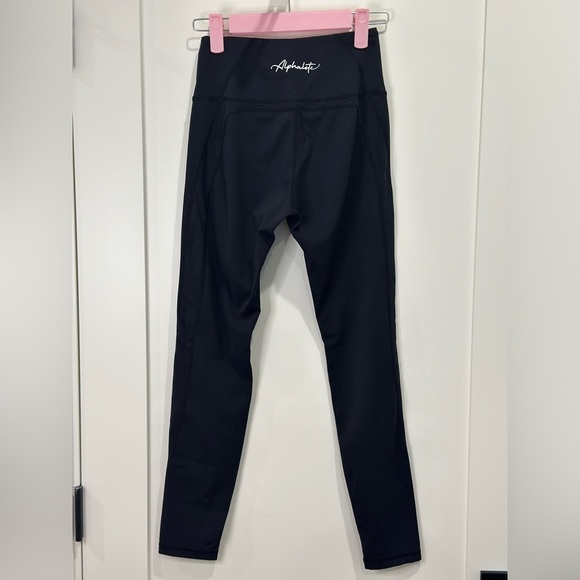 Alphalete Pulse Surge Leggings High Waisted Athletic Black Size Small Athleisure - Picture 6 of 10